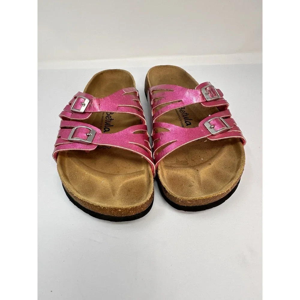 Birkenstock Betula Grenada Sandals Womens Sz 9 Pink Metallic Patent Leather